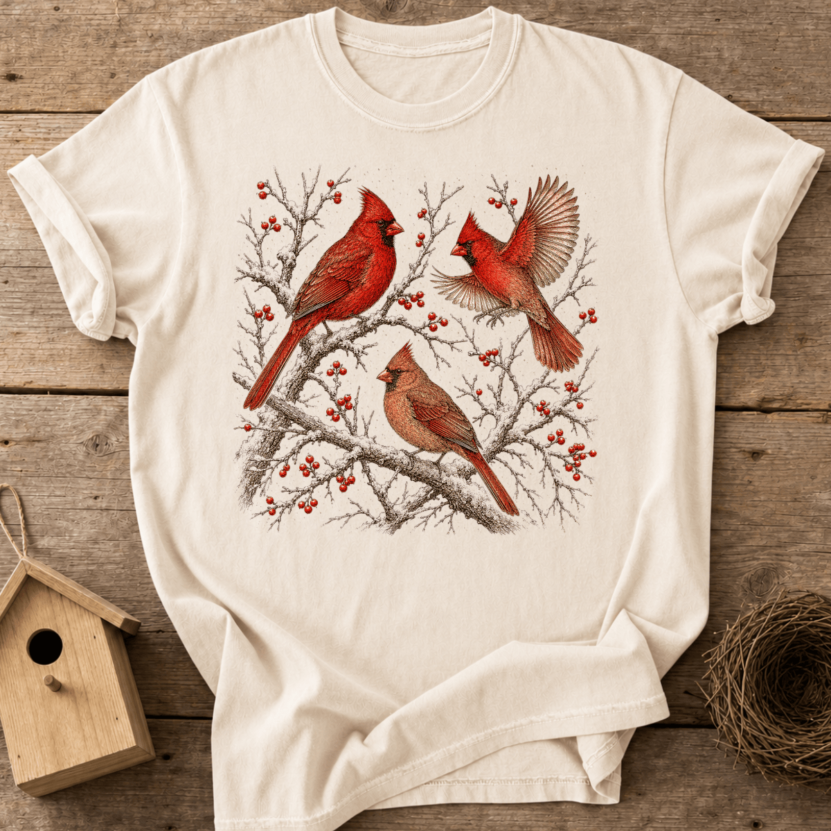 Winter Cardinals T-Shirt
