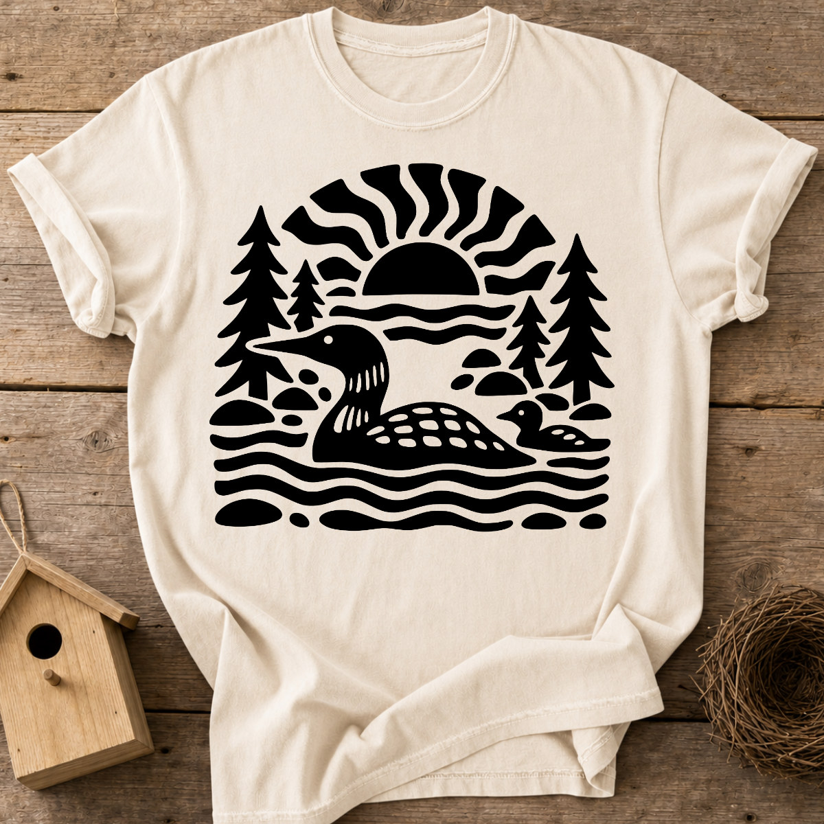 Loon Family Lake T-Shirt