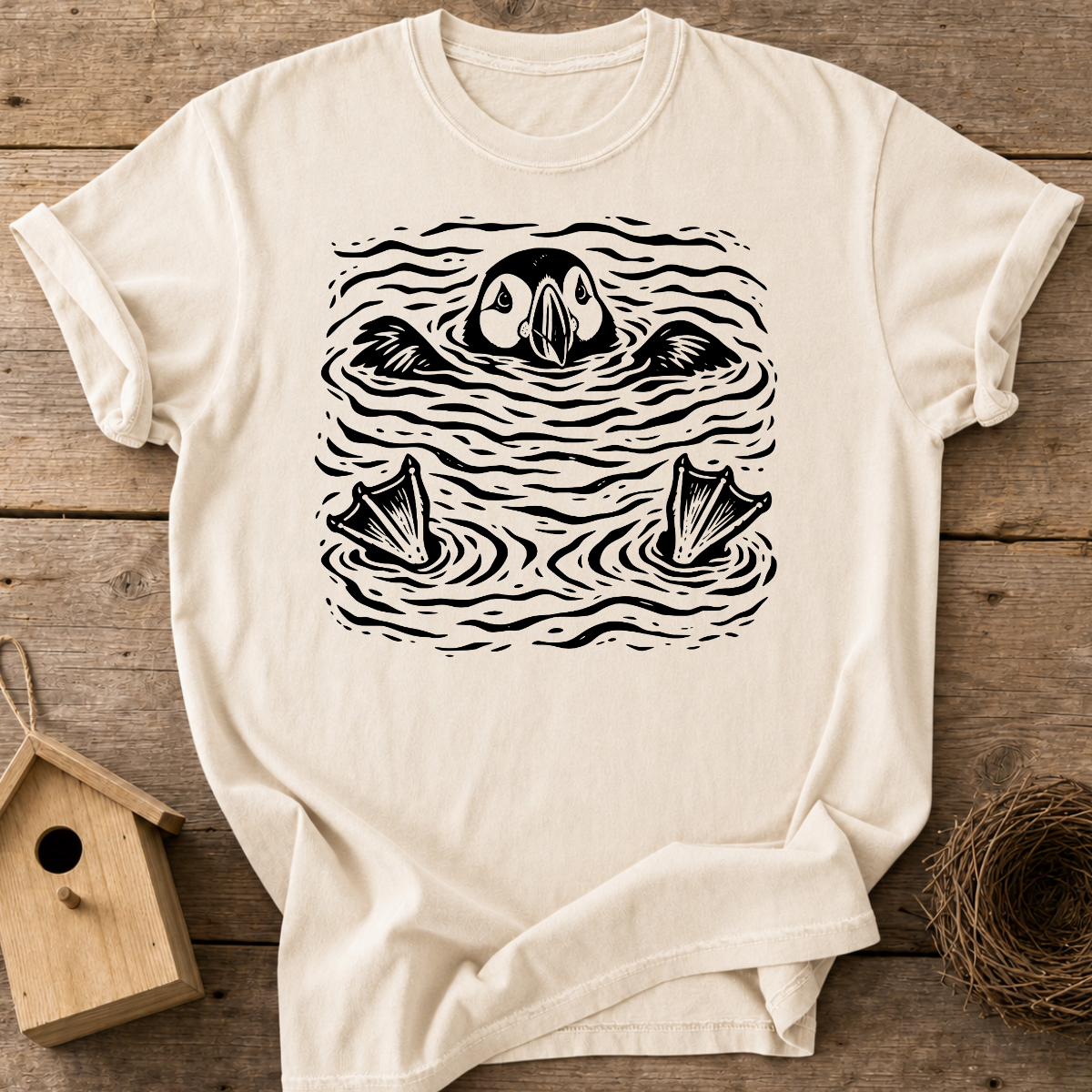 Floating Puffin T-Shirt