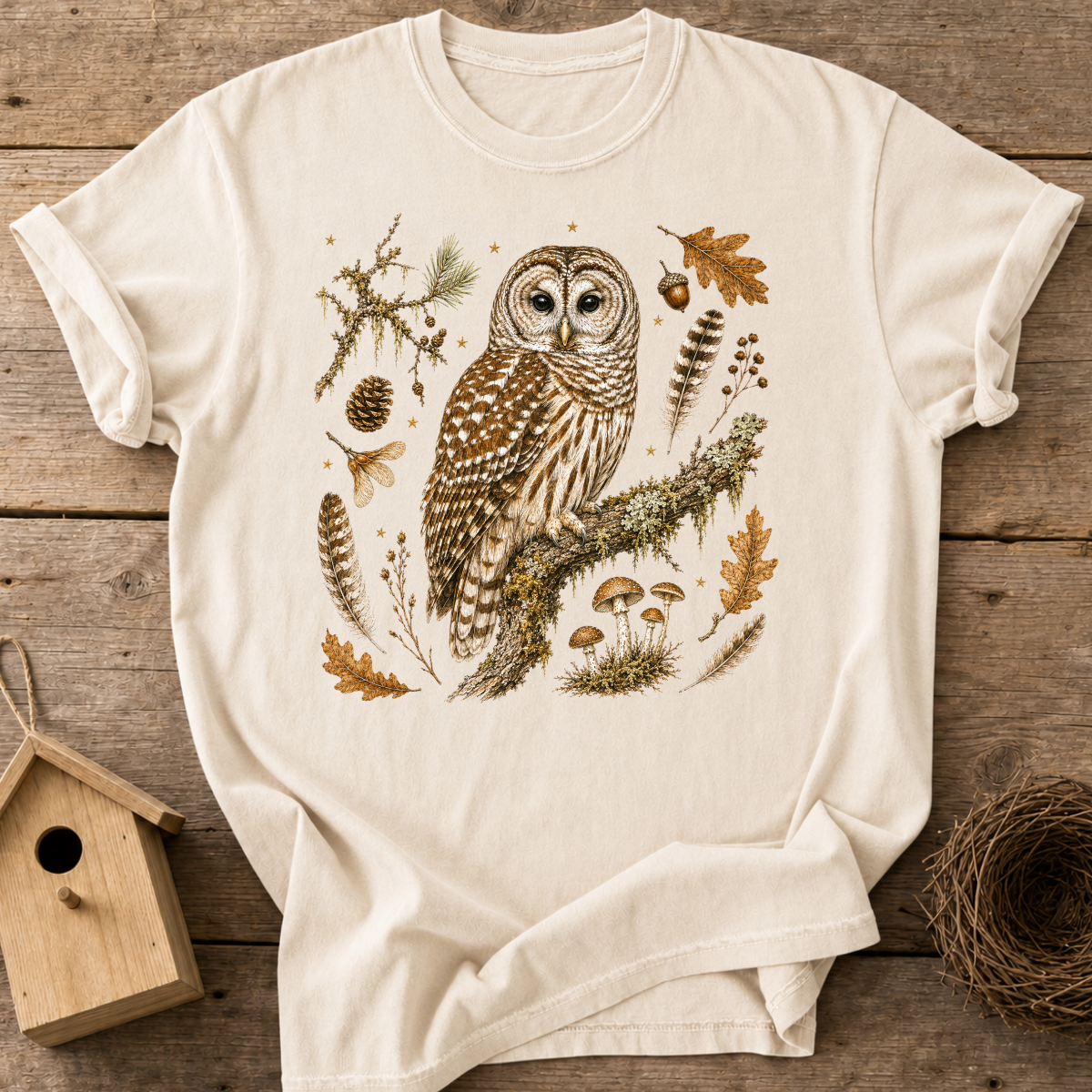 Barred Owl Woodland T-Shirt