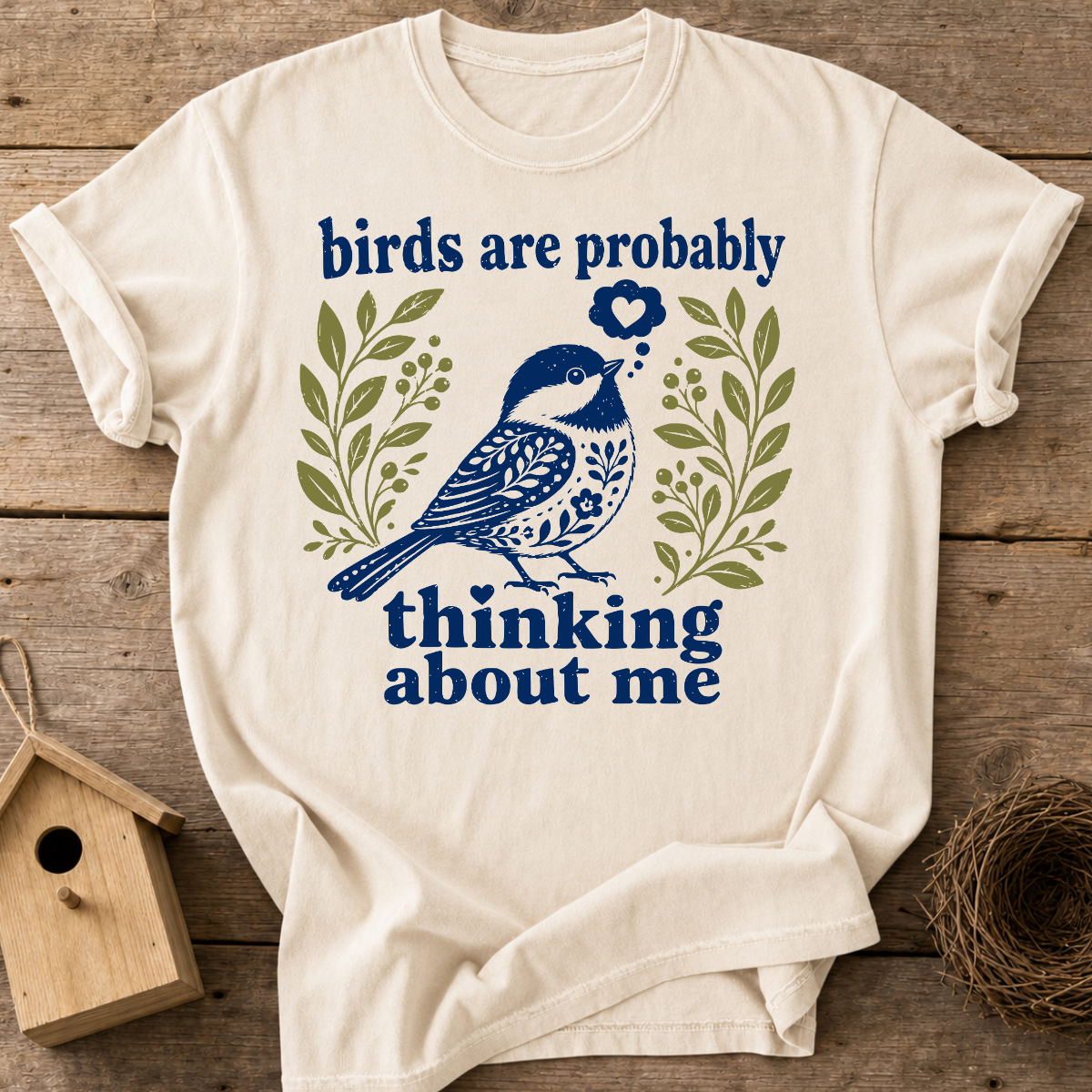 Birds Thinking About Me T-Shirt