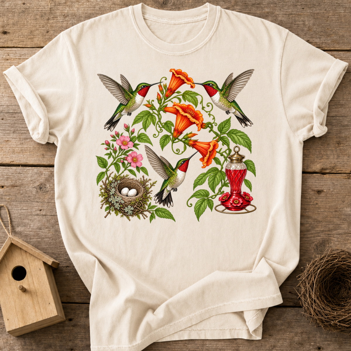 Trumpet Vine Hummingbirds T-Shirt
