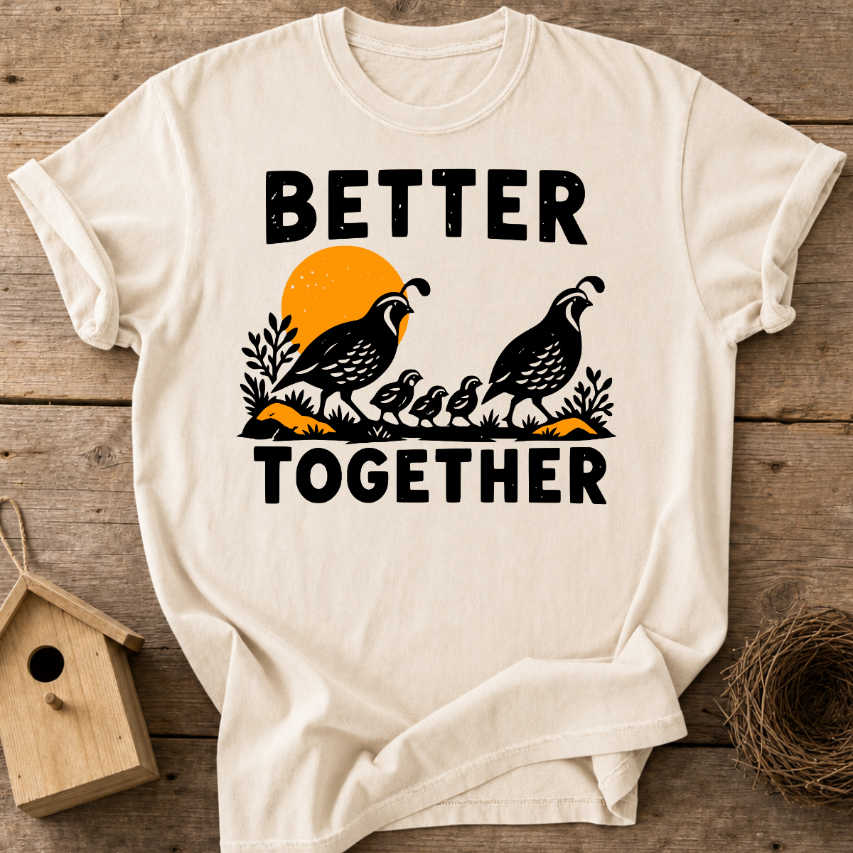 Quail Together T-Shirt