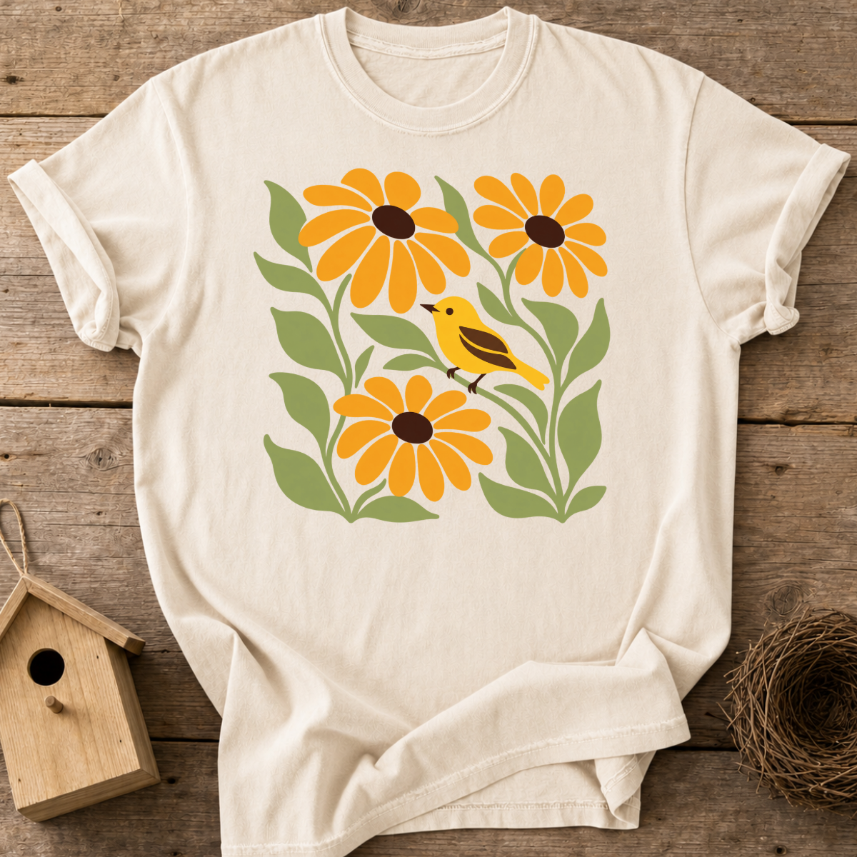 Goldfinch Garden T-Shirt