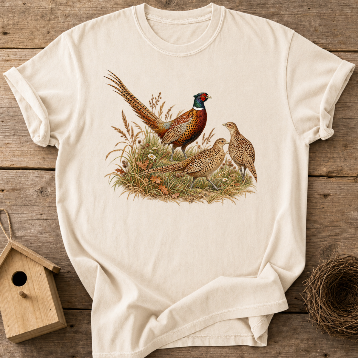 Meadow Pheasants T-Shirt
