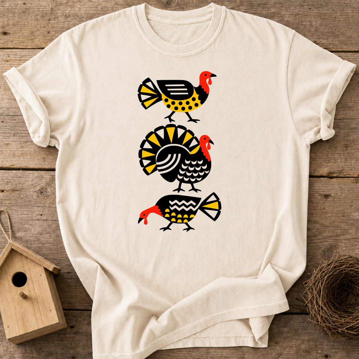Folk Art Turkey T-Shirt
