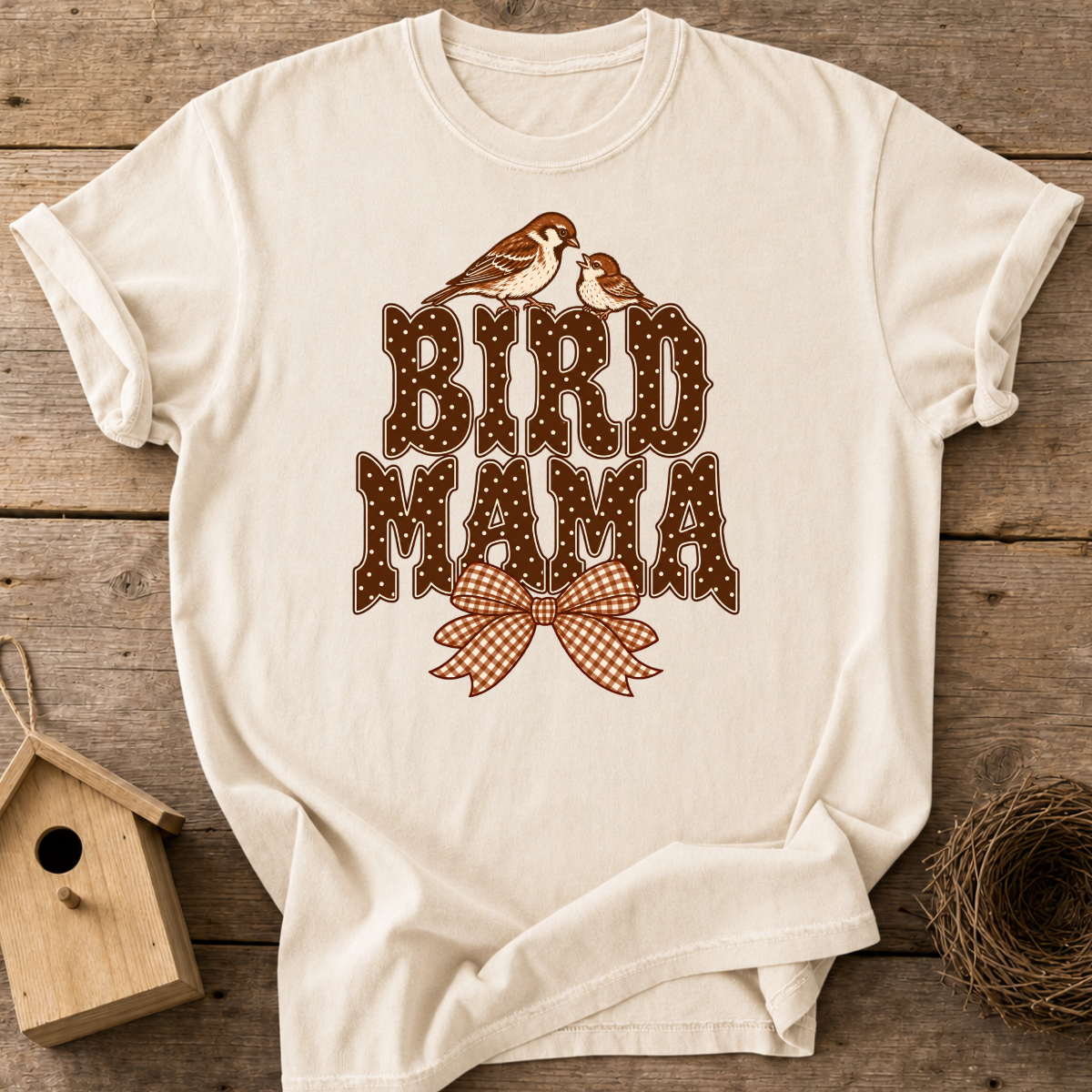 Bird Mama Bow T-Shirt