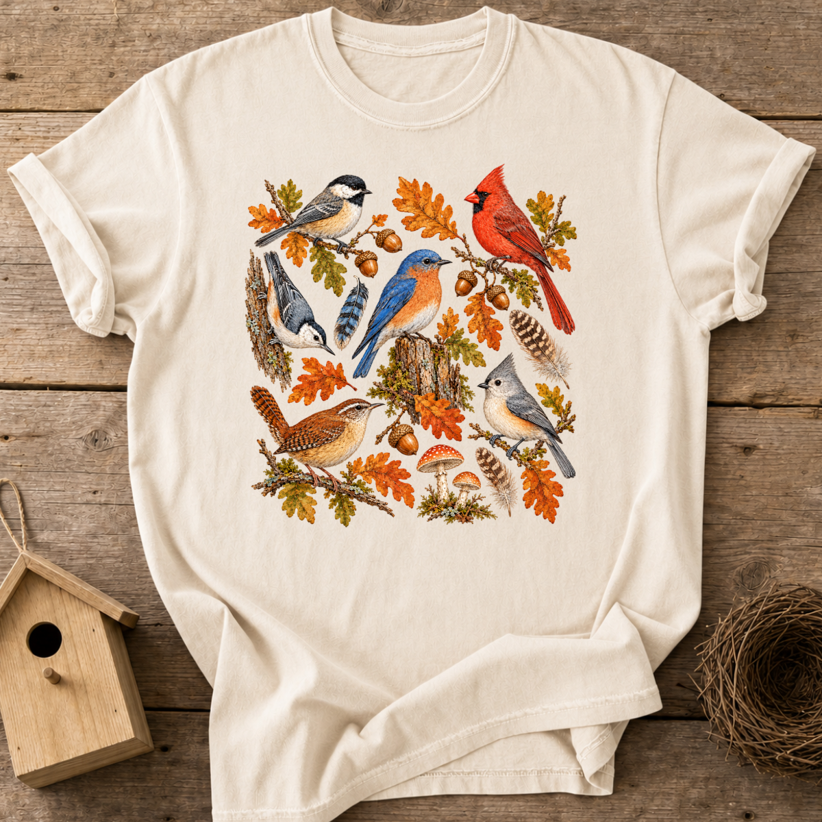 Fall Backyard Birds T-Shirt