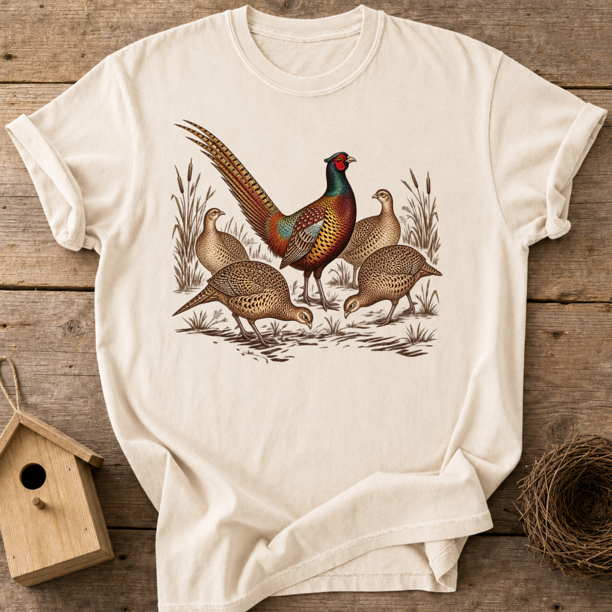 Pheasant Family T-Shirt