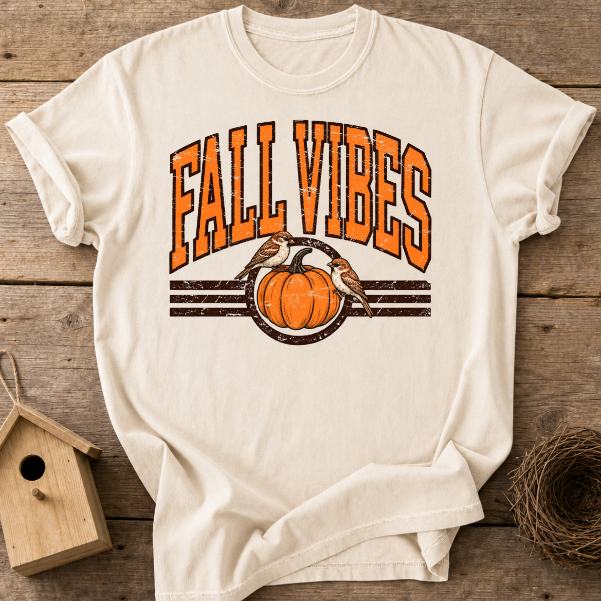 Fall Vibes Bird T-Shirt