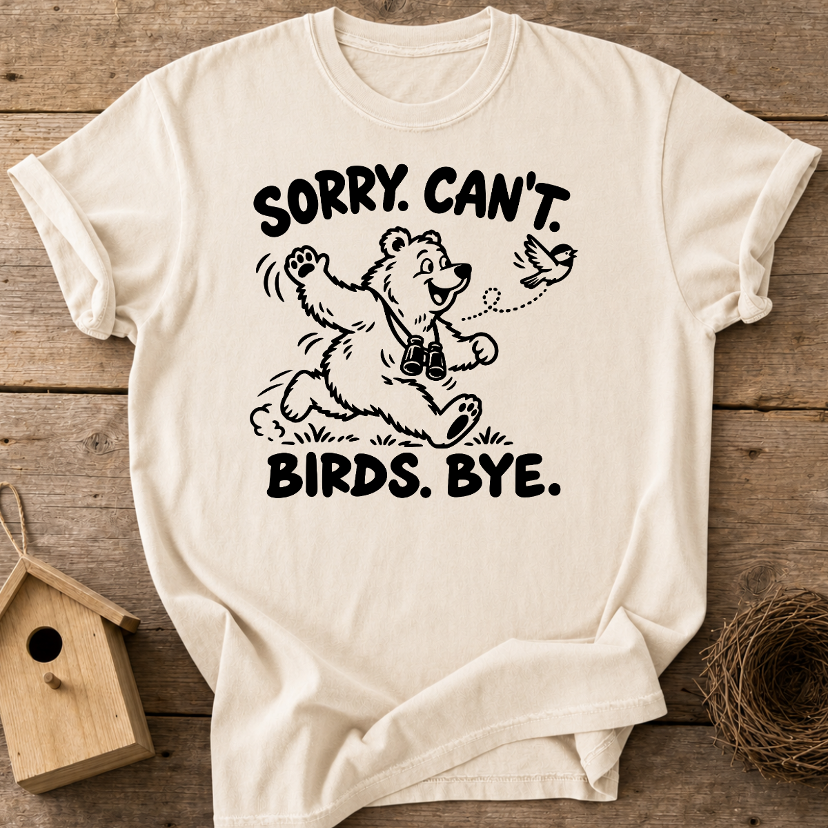 Birding Bear Goodbye T-Shirt