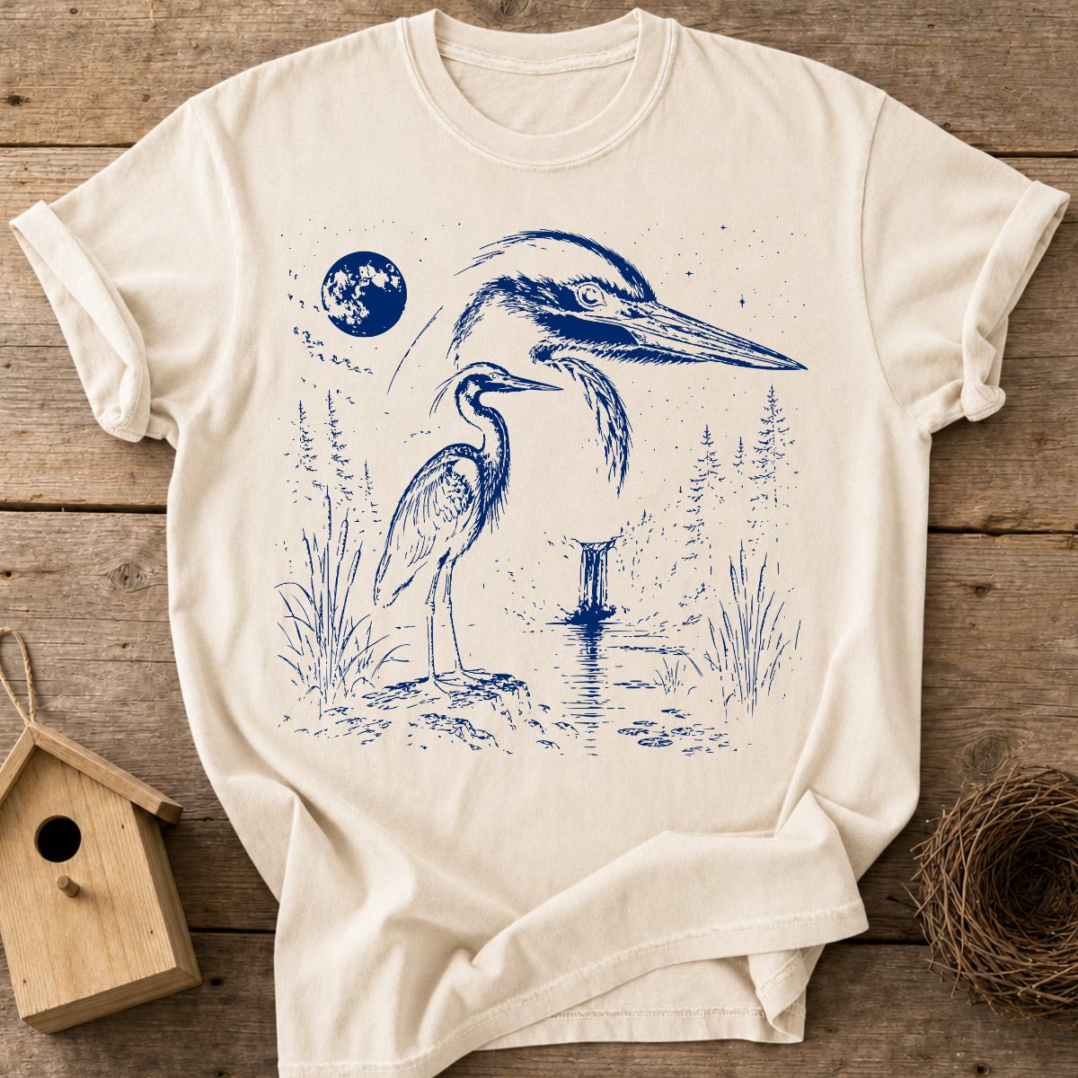 Heron Moon T-Shirt