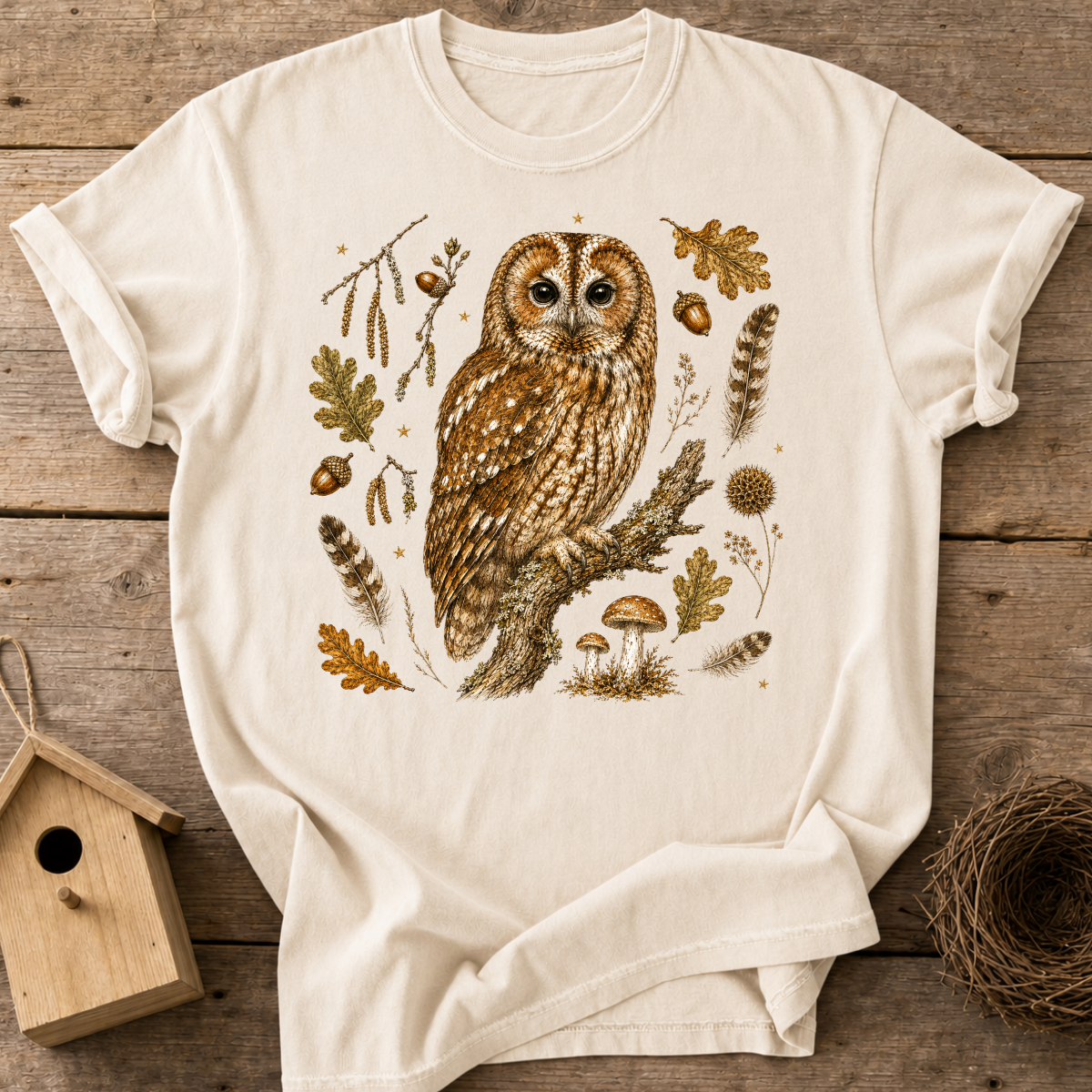 Tawny Owl Woodland T-Shirt