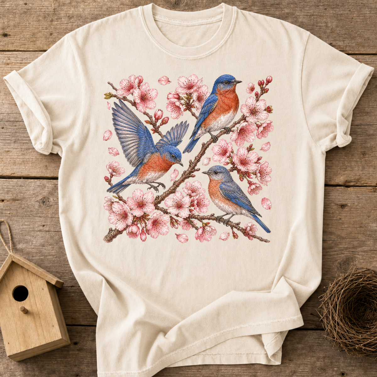 Bluebirds Blossom T-Shirt