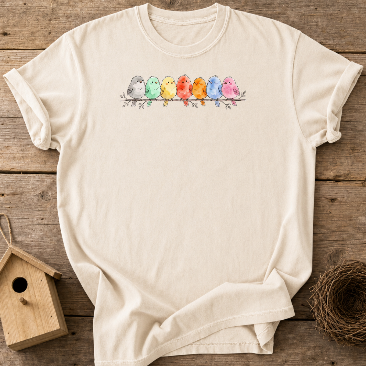 Pastel Birds T-Shirt