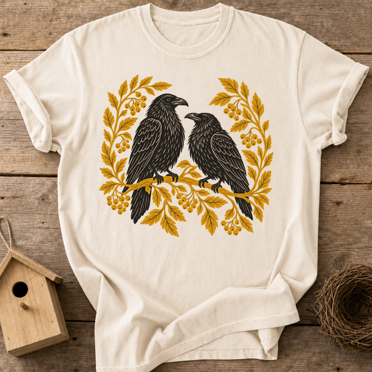 Fall Raven Couple T-Shirt
