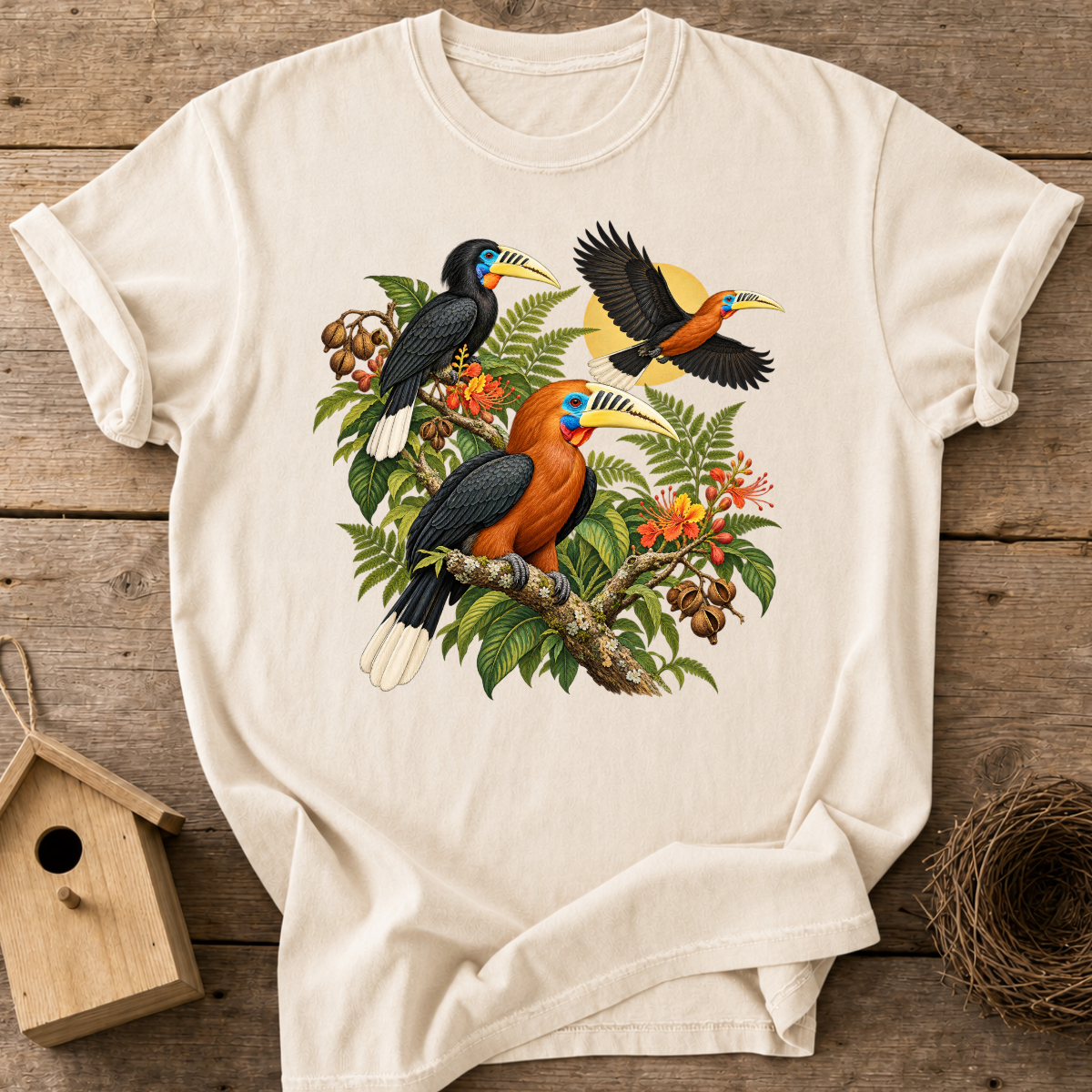 Rufous-Necked Hornbill T-Shirt