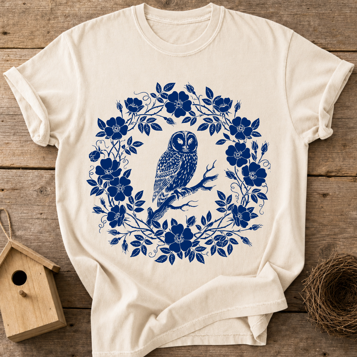 Owl Wreath T-Shirt
