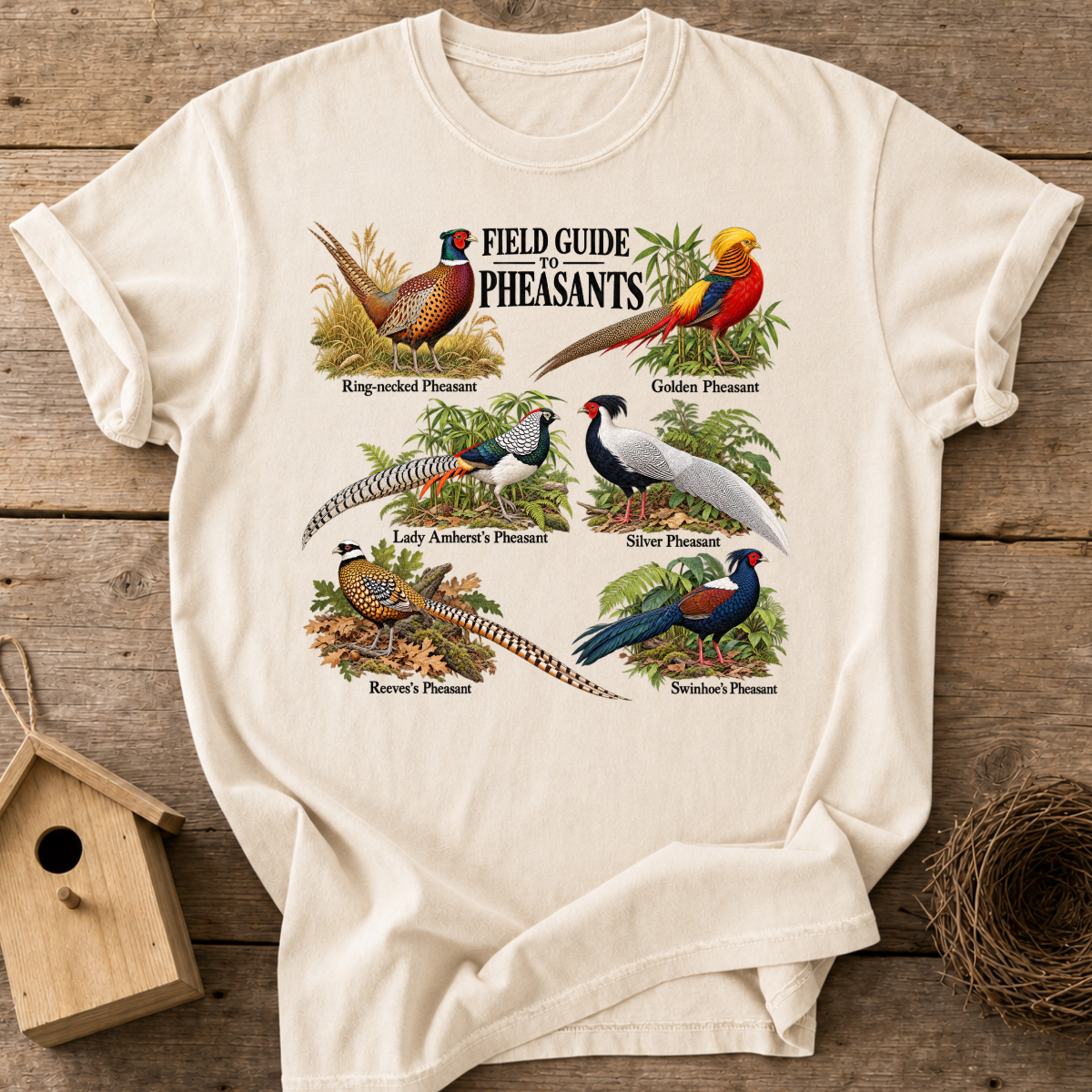Pheasant Field Guide T-Shirt