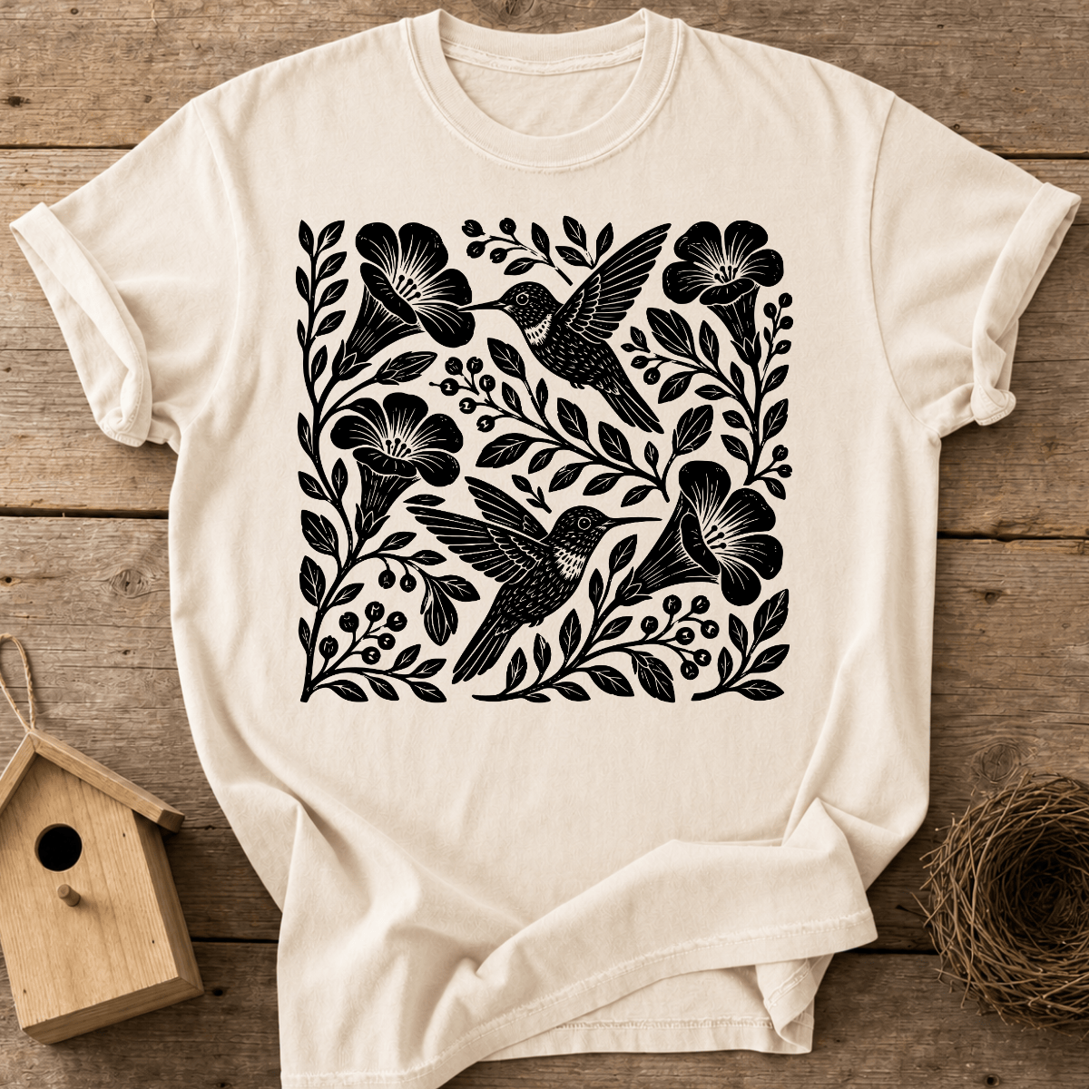 Folk Hummingbirds T-Shirt