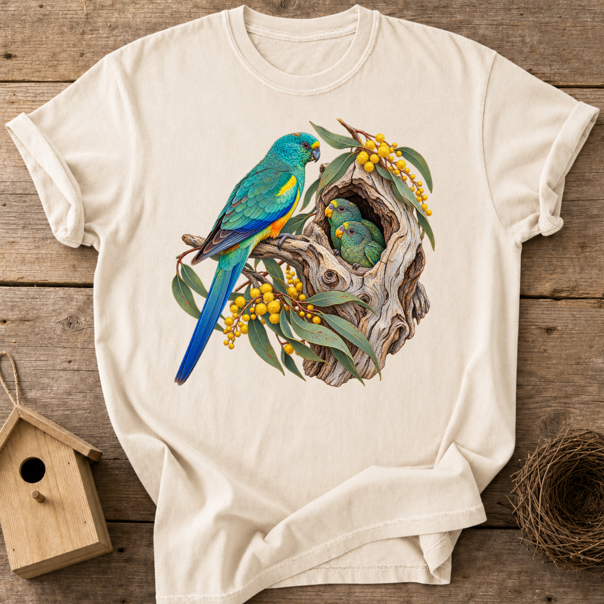 Parrot Family Nest T-Shirt