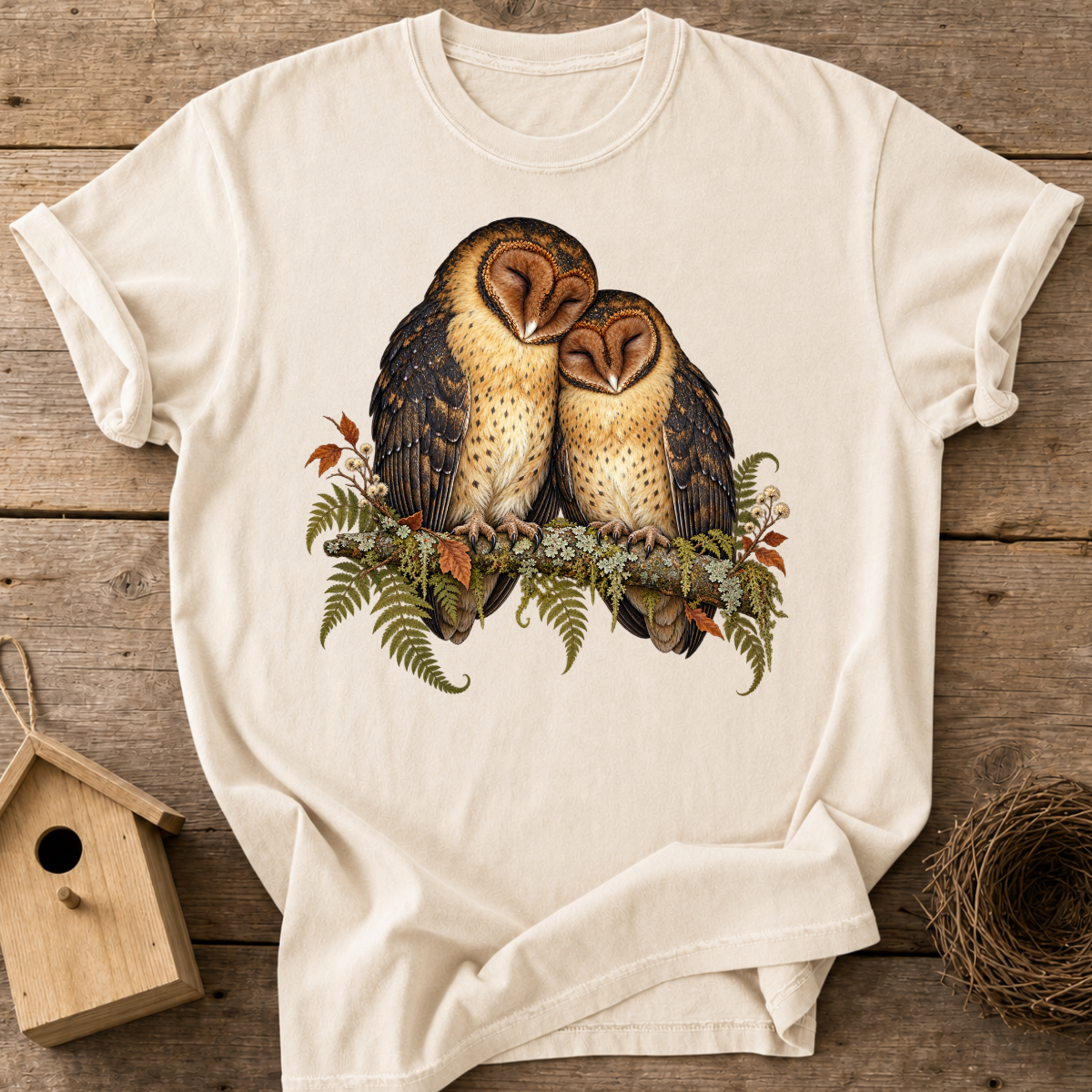 Cozy Barn Owls T-Shirt