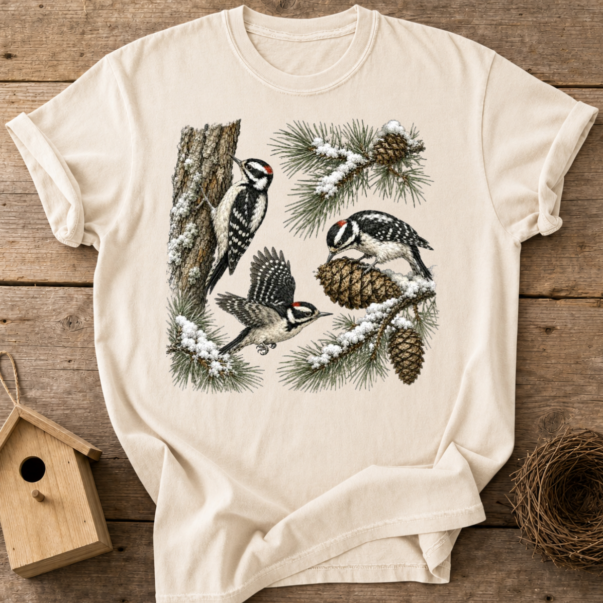 Winter Woodpeckers T-Shirt
