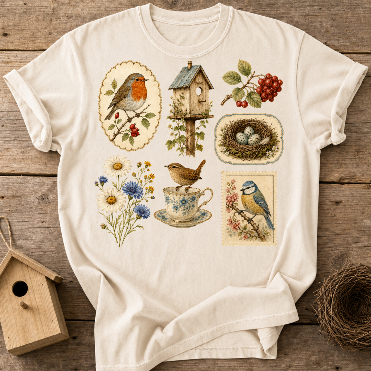 Bird Ephemera T-Shirt