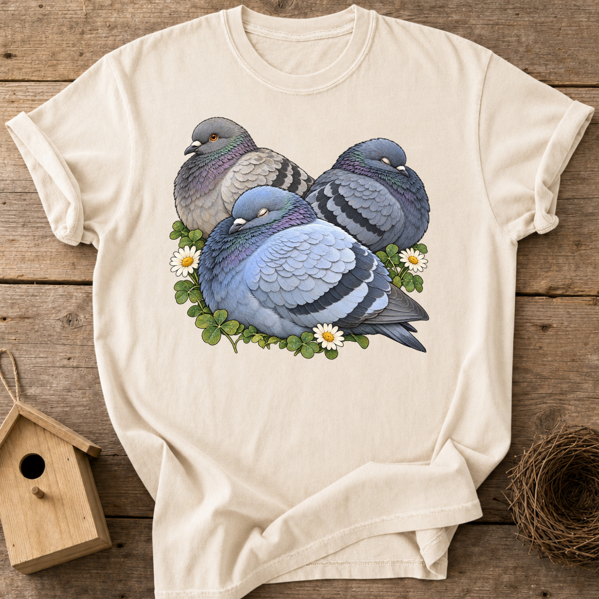 Napping Pigeons T-Shirt