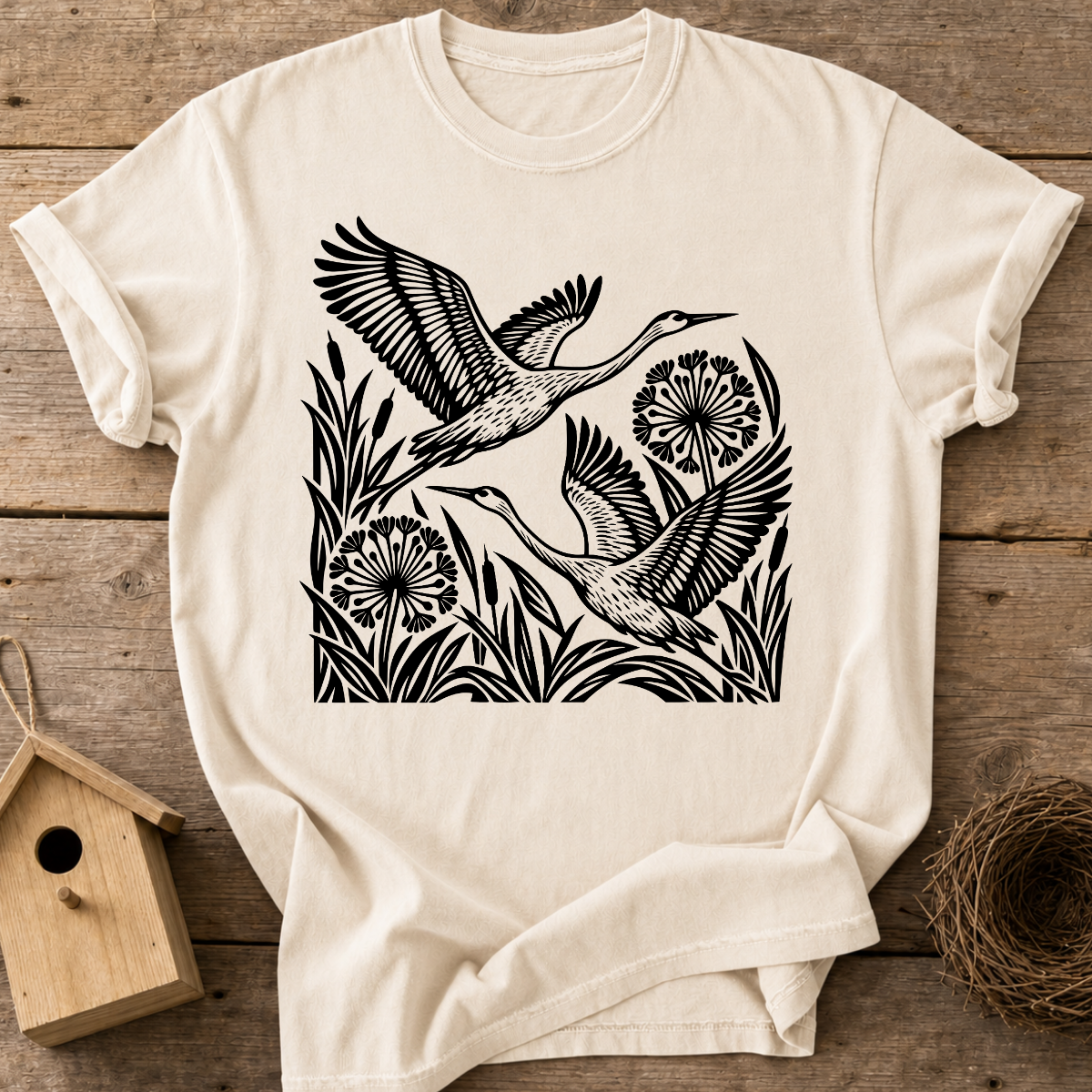 Heron Meadow Flight T-Shirt