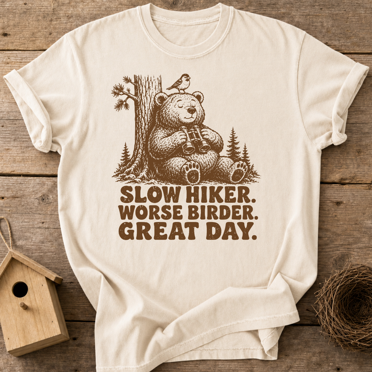 Slow Hiker Worse Birder T-Shirt