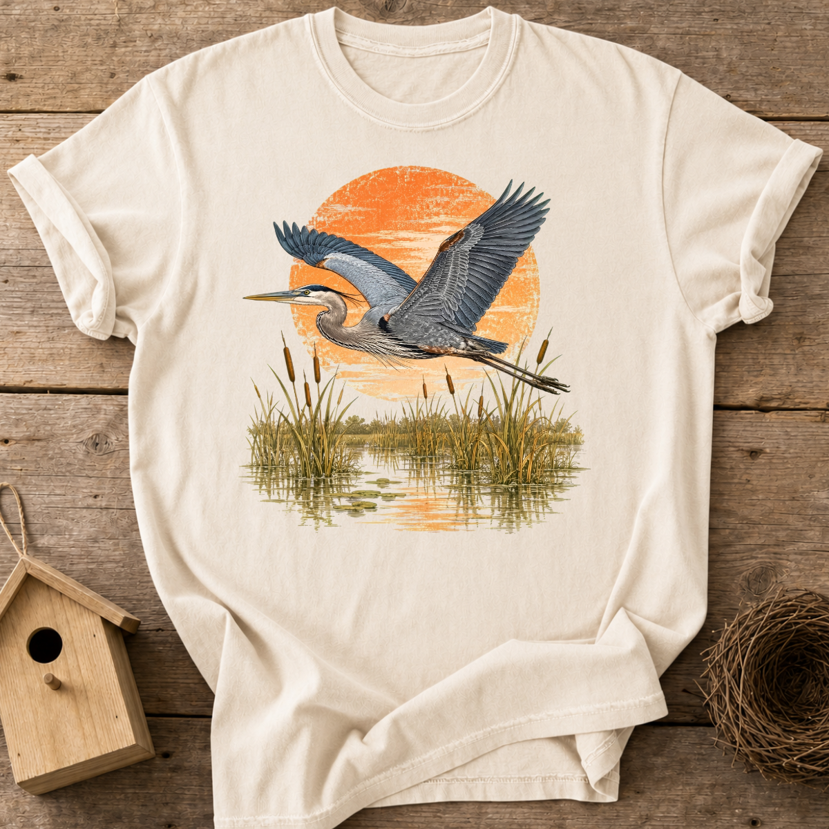 Heron Marsh Flight T-Shirt
