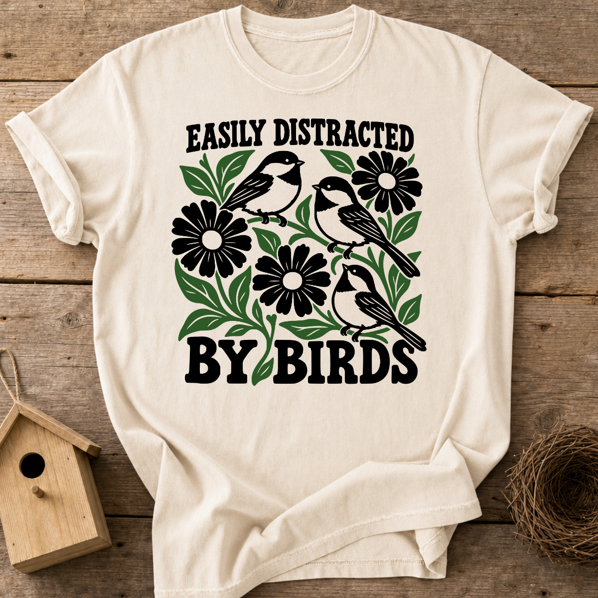 Easily Distracted Birding T-Shirt