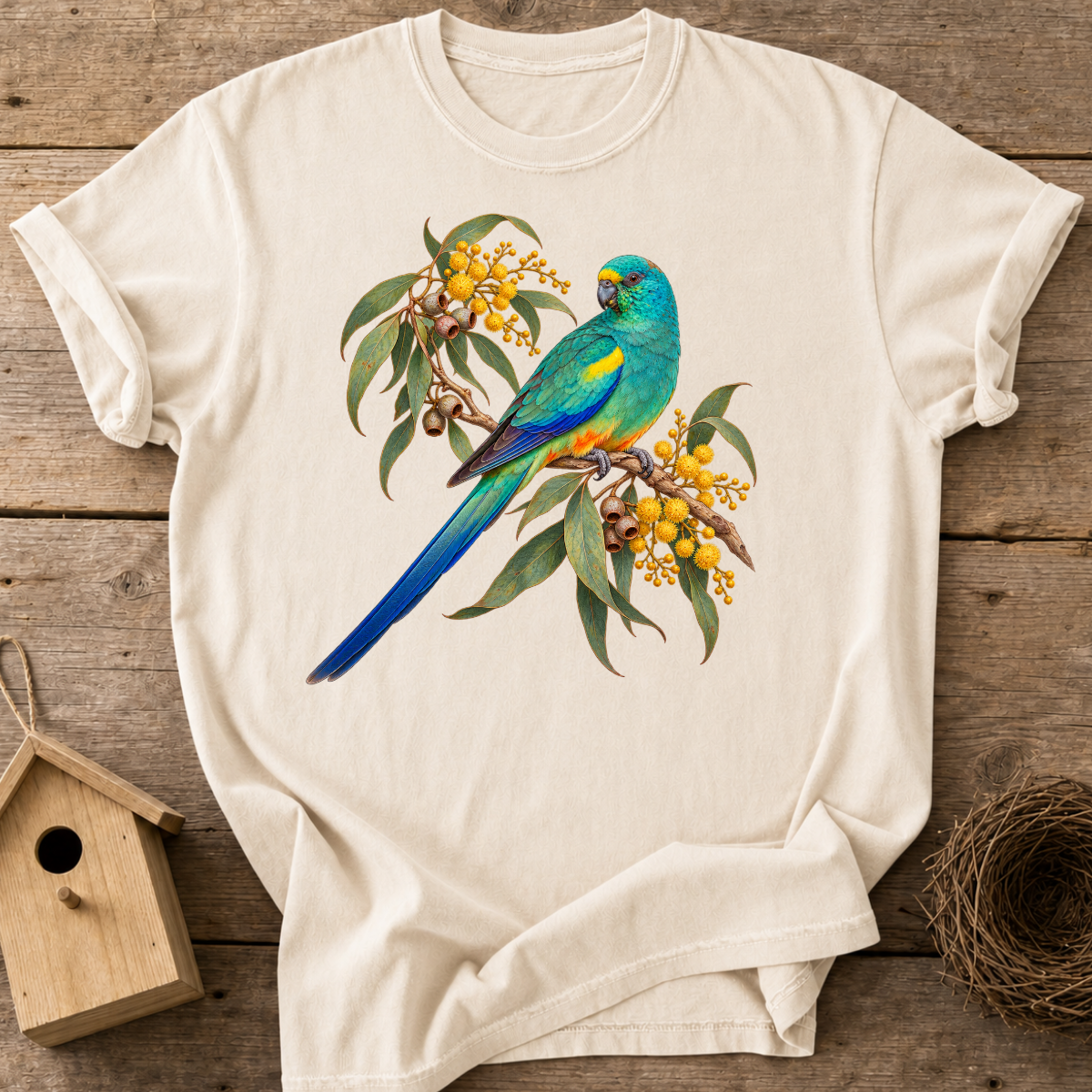 Golden Wattle Parrot T-Shirt