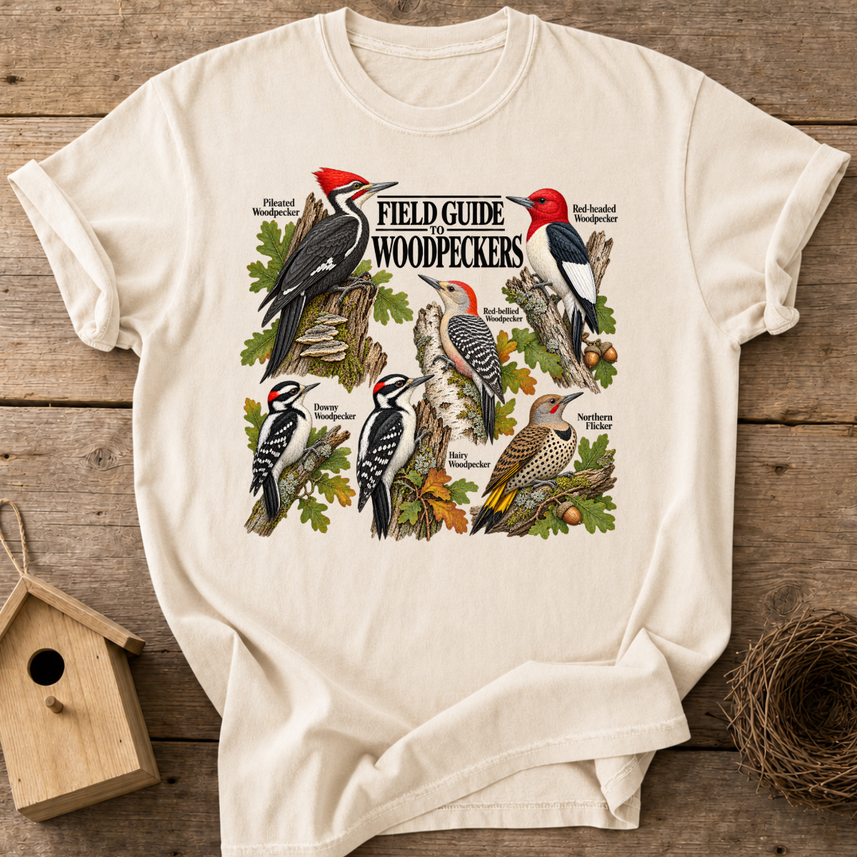 Woodpecker Field Guide T-Shirt