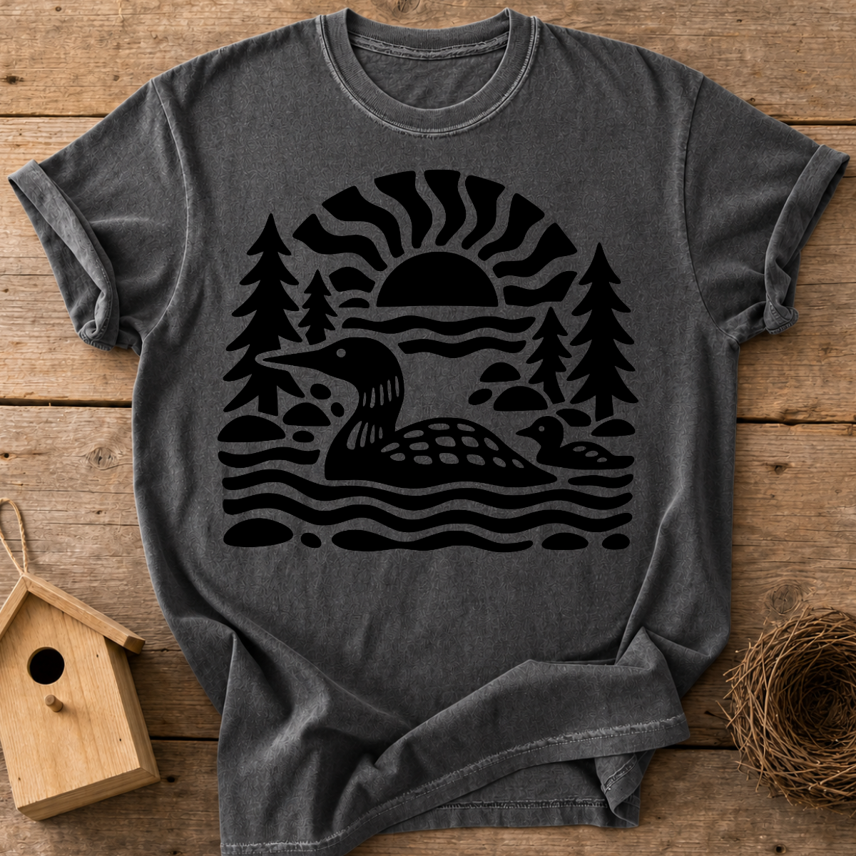 Loon Family Lake T-Shirt