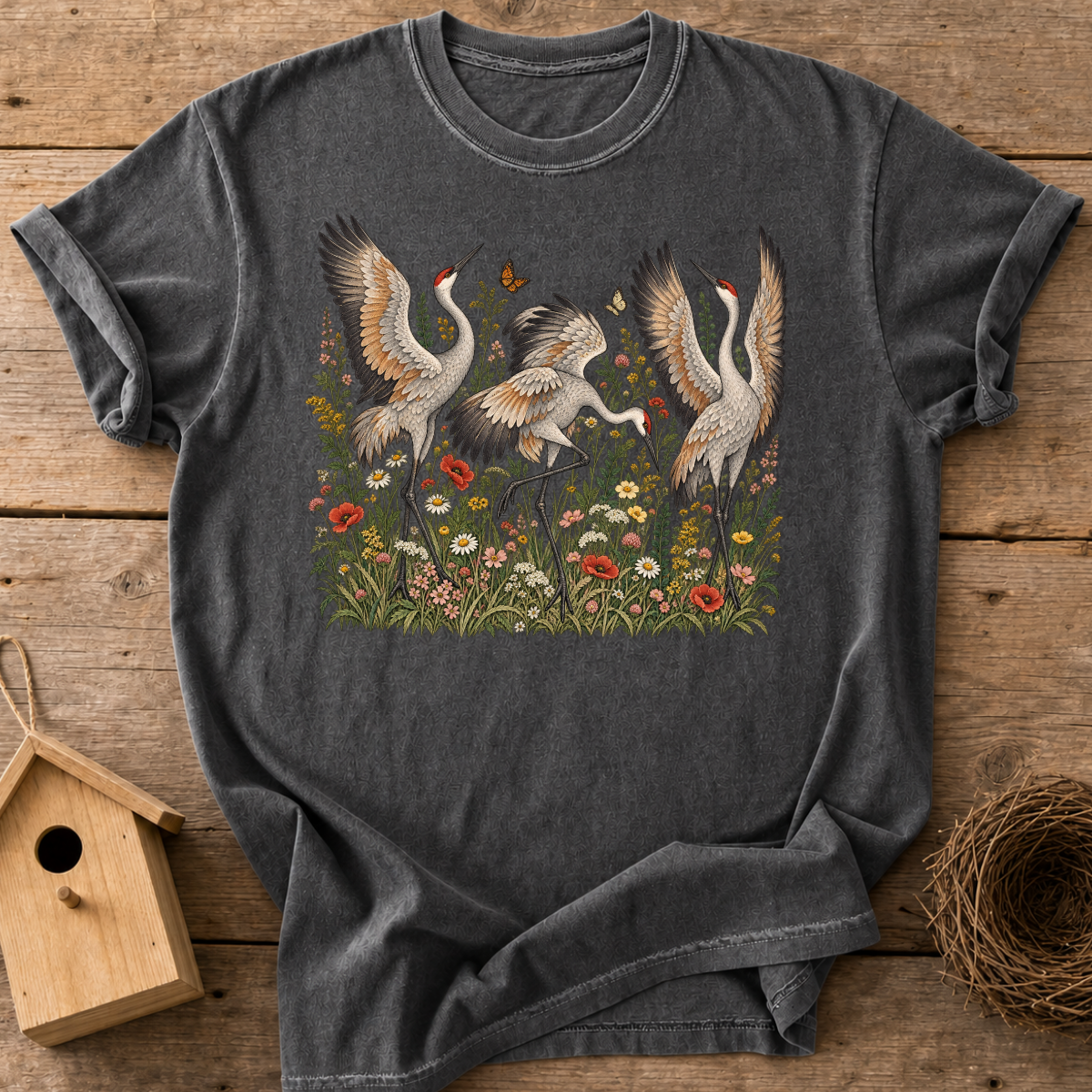 Wildflower Cranes T-Shirt