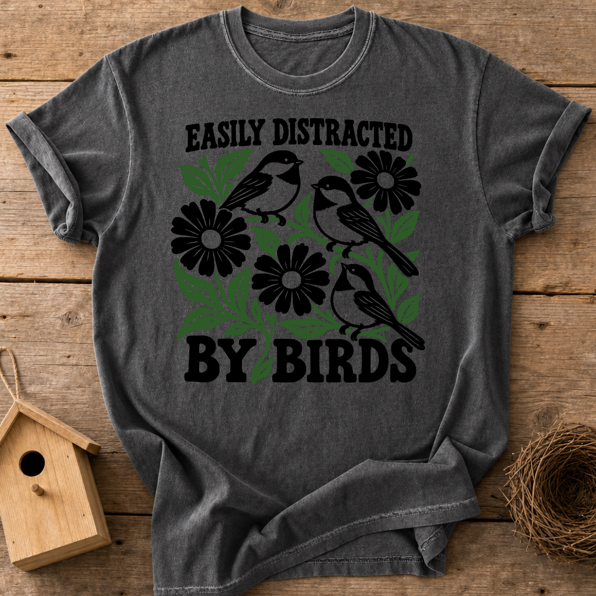 Easily Distracted Birding T-Shirt