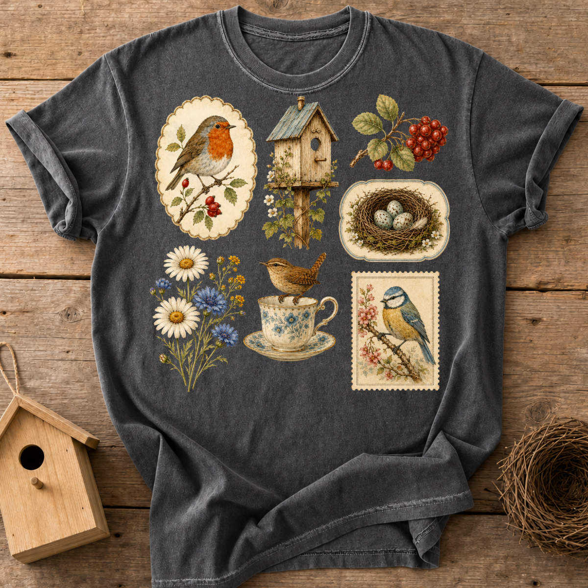 Bird Ephemera T-Shirt