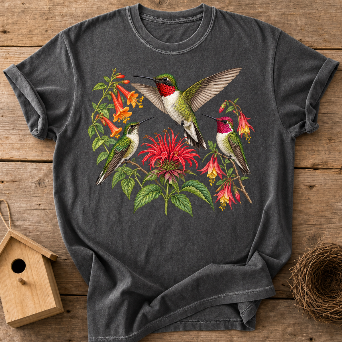 Botanical Hummingbirds T-Shirt