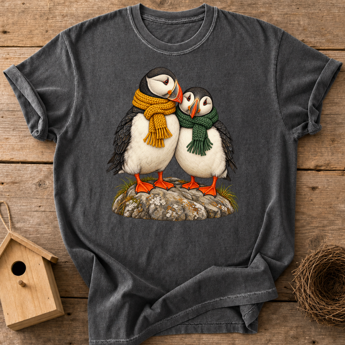 Cozy Puffin Pair T-Shirt