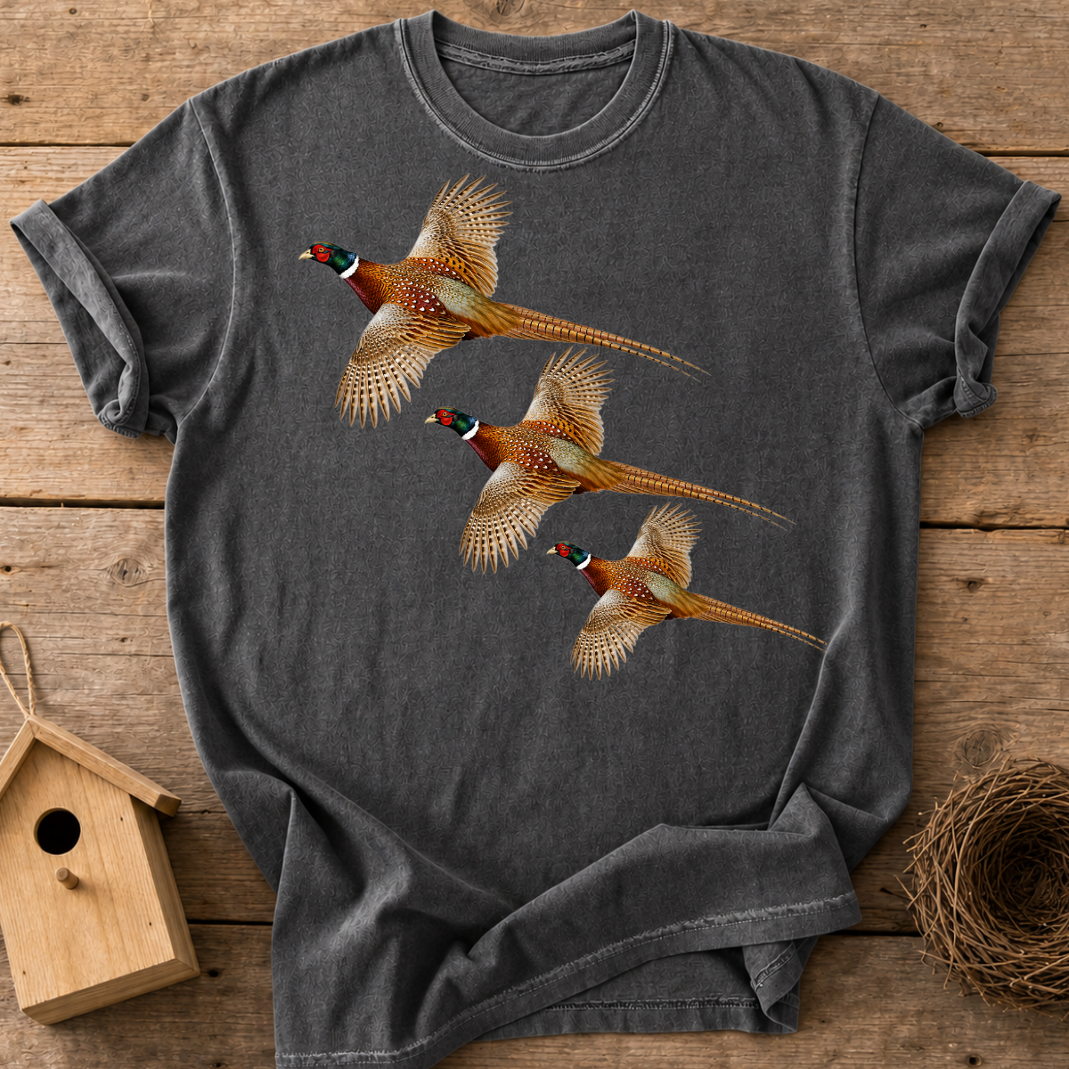 Pheasants In Flight T-Shirt