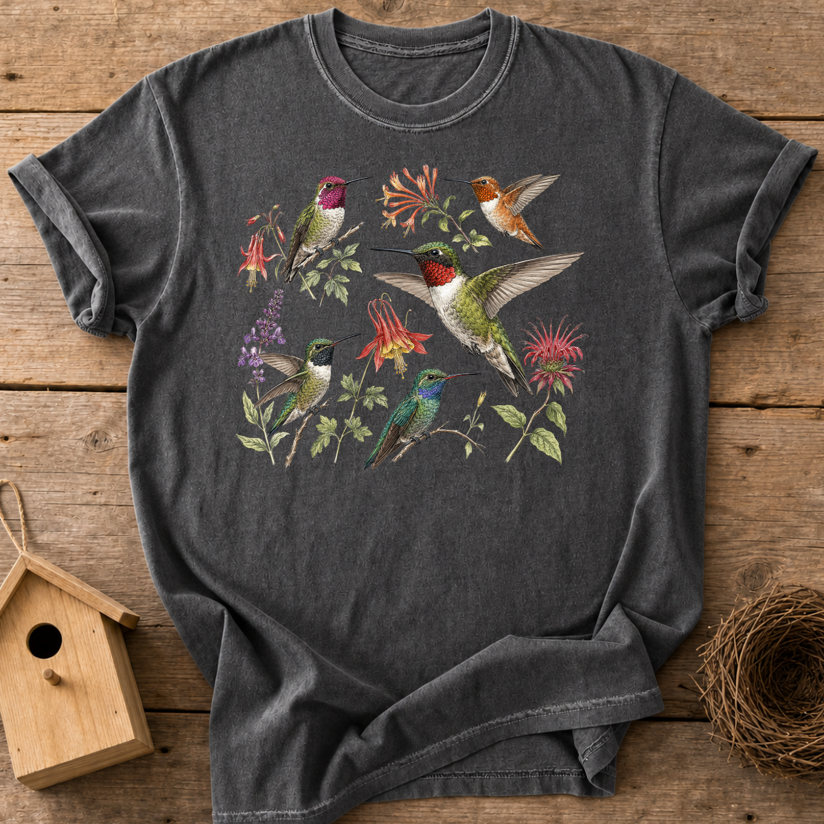 Hummingbirds and Wildflowers T-Shirt