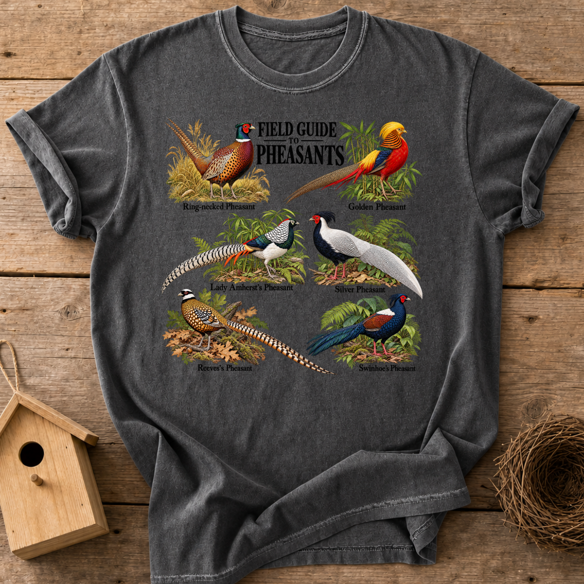Pheasant Field Guide T-Shirt