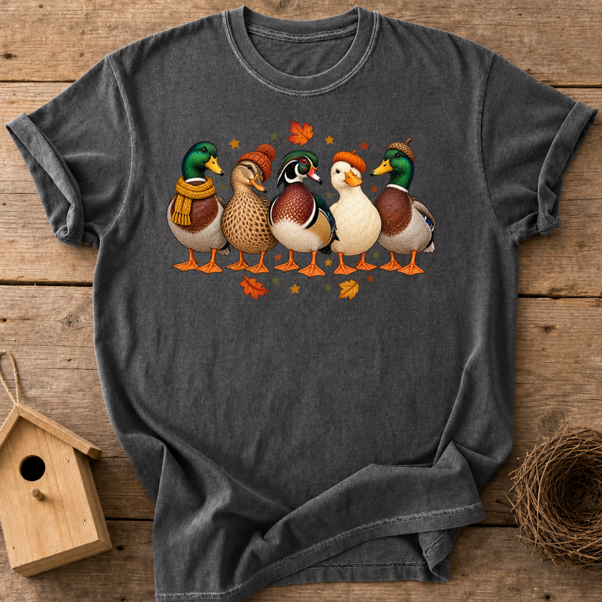 Cozy Autumn Ducks T-Shirt