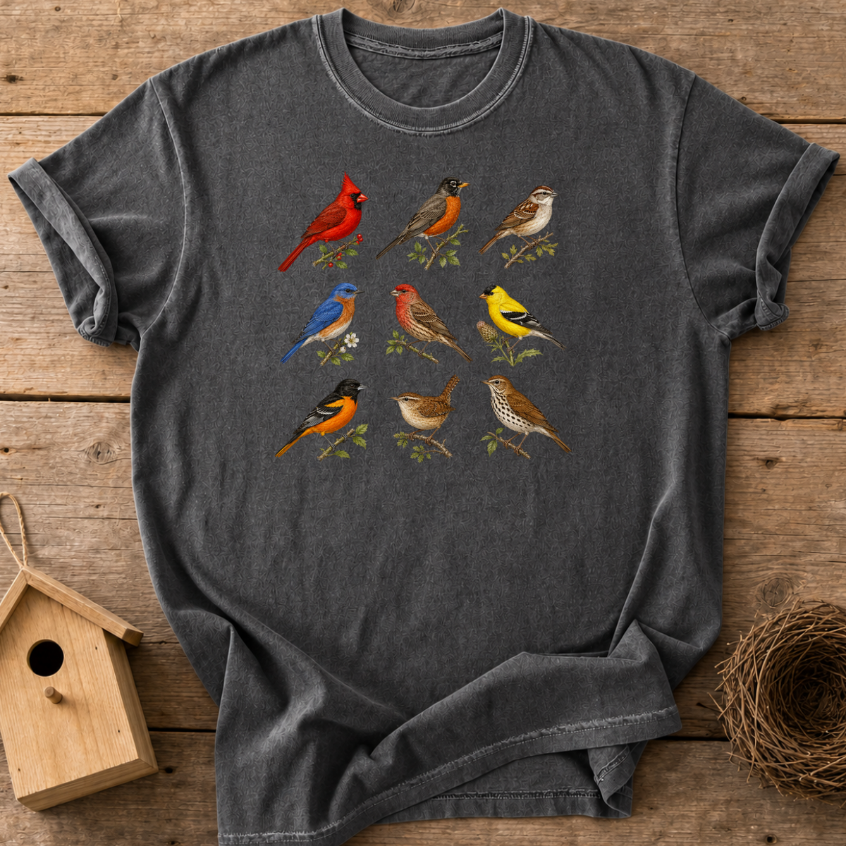 Vintage Bird Chart T-Shirt