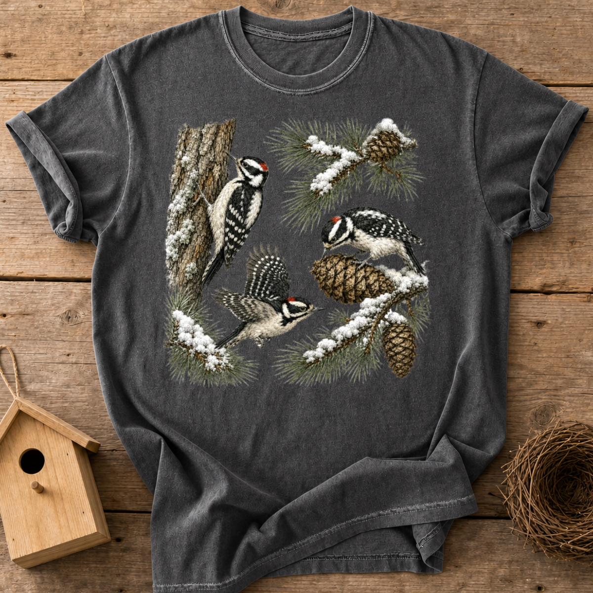 Winter Woodpeckers T-Shirt