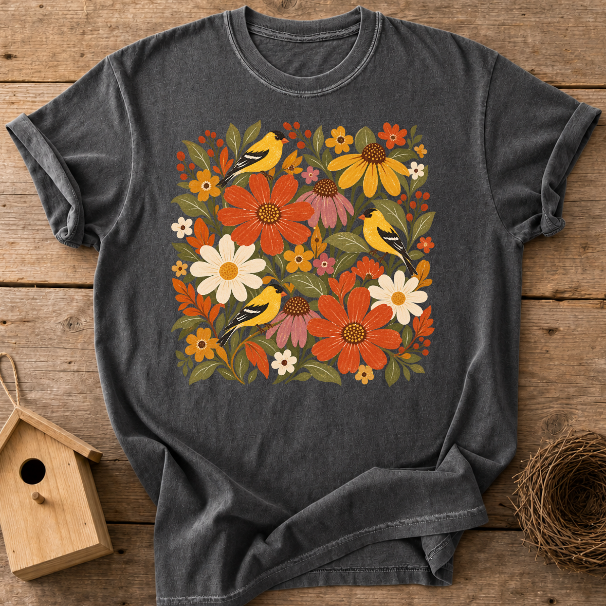 Wildflower Goldfinch T-Shirt