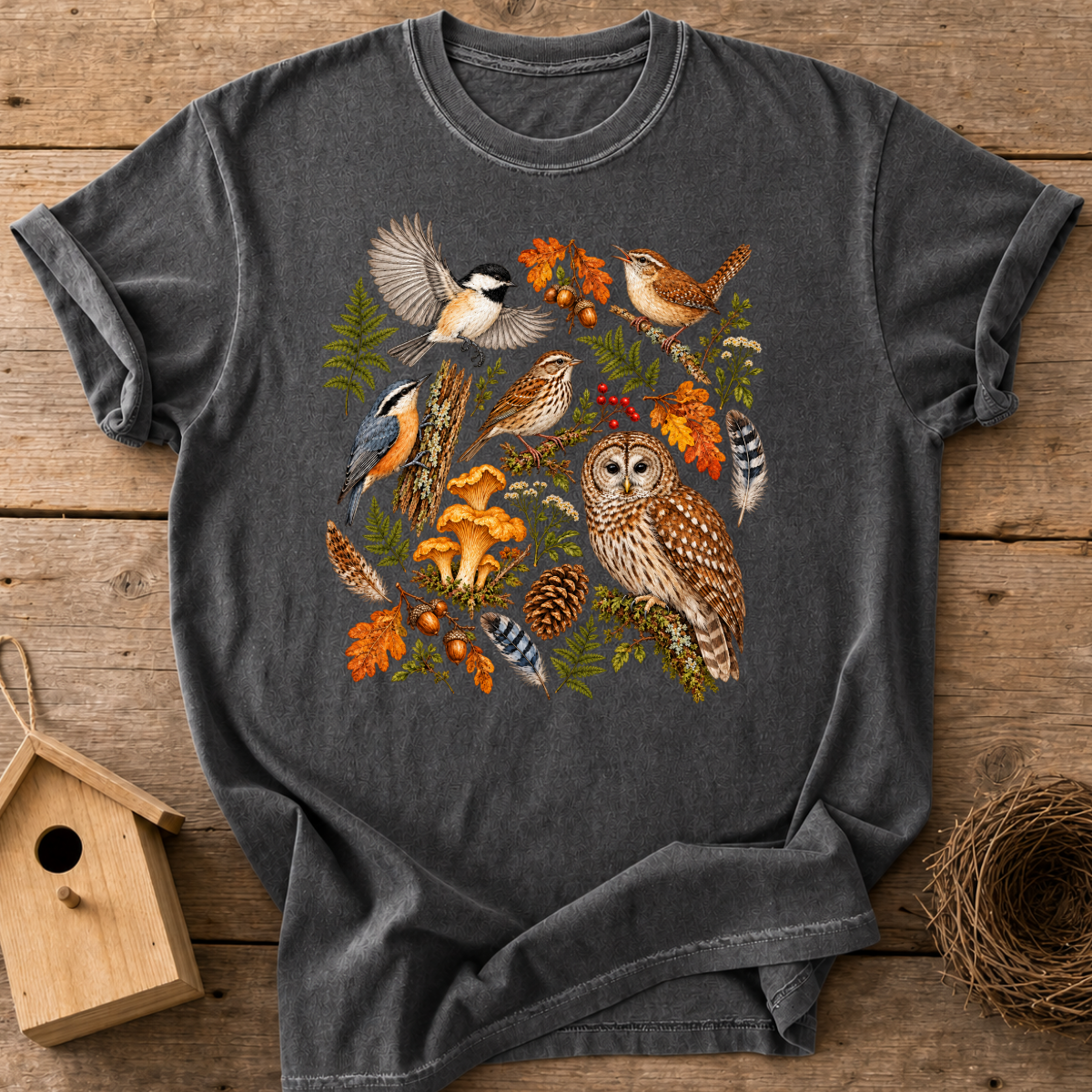 Forest Bird Gathering T-Shirt