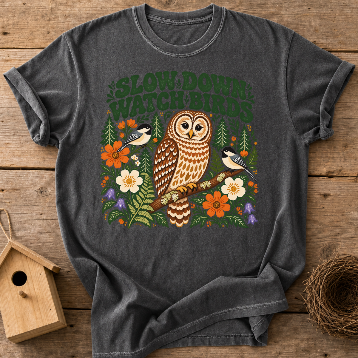 Slow Down Birding T-Shirt
